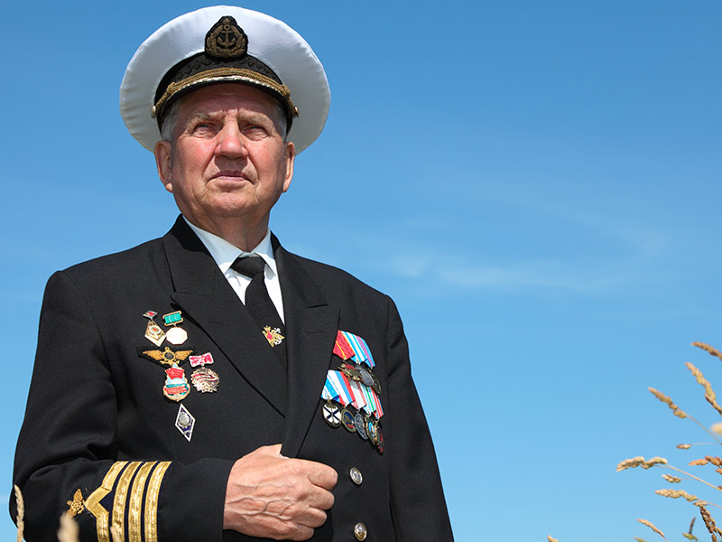 male service member standing in dress unfirom